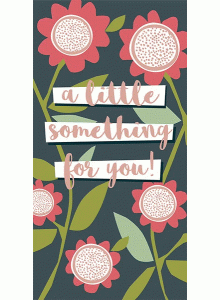 Поздравителна картичка за рожден ден и плик за пари "Нещо малко"